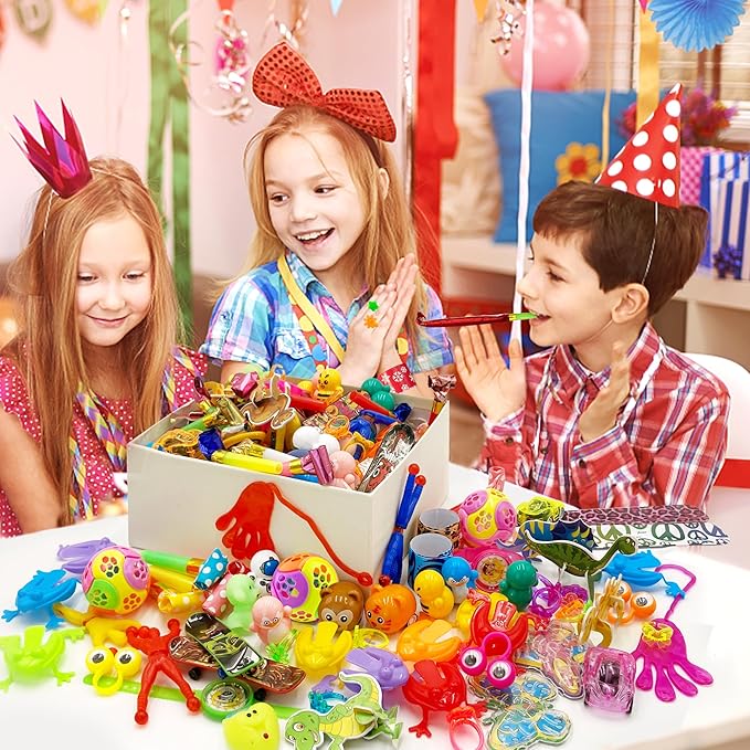 XIPEGPA 62PCS Party Favors Toy Assortment for Classroom Rewards Bulk Toys Birthday Party Toys Goodie Bag Filler Treasure Box Gifts for Boys and Girls