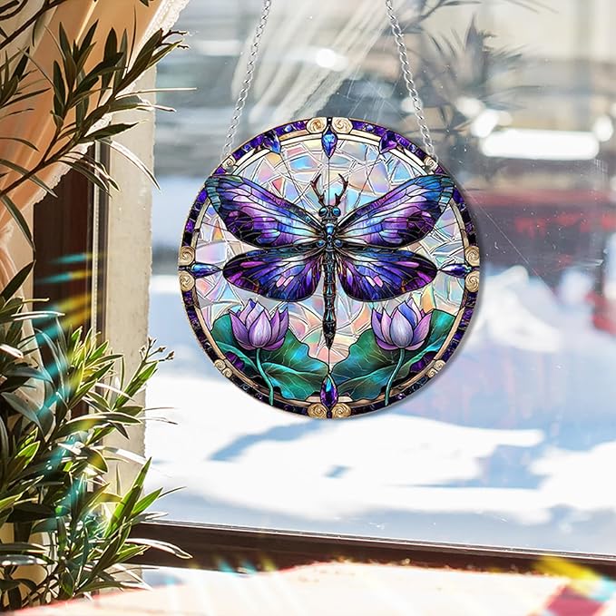 Sun Catchers Indoor Window, Acrylic Rainbow Suncatcher Window Hanging Decoration for Living Room Bedroom Summer Home Balcony Ornaments Decoration