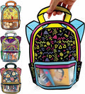20 Pack Goodie Bags for Kids Birthday Party Supplies - Bulk Gift Bag for Favors, Food, and Candy with Resealable Ziplock Seal (Lets Party/Small)