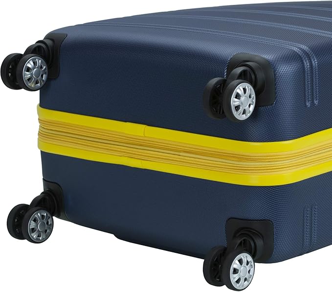 Rockland Melbourne Hardside 3 Piece Expandable Spinner Wheel Luggage Set, (20"/24"/28"), Navy