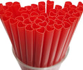 100pcs Heart Shaped Red Straws Disposable Drinking Cute Straw Individually Wrapped plastic red straw Valentines day Cocktail Party Birthday Party Bridal Shower Wedding supplies