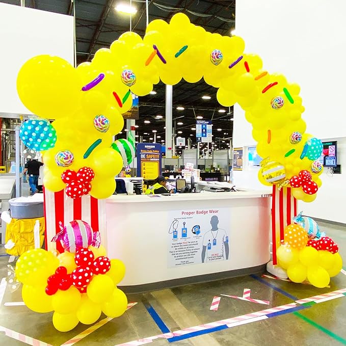 90pack Yellow Balloons Different Size 18/12/10/5 Inch Yellow Balloon Garland Arch Kit for Graduation, Wedding, Birthday, Baby Shower, Sunflower and Honeybee Theme Party Decorations