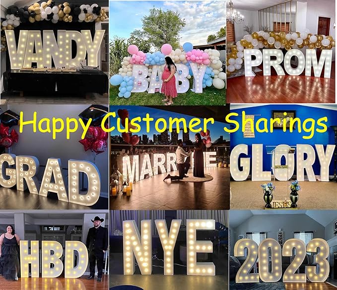 4FT Marquee Light Up Letters Y, Big Marquee Letter for Baby Shower Birthday Engagement Wedding Marry Me Party Decor