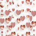 GCQQ 52Ft Rose Gold Heart Garland - Glitter Valentines Decorations 4 Packs Romantic Paper Heart Hanging Streamer for Bridal Shower Valentine's Day Party Backdrop Decorations