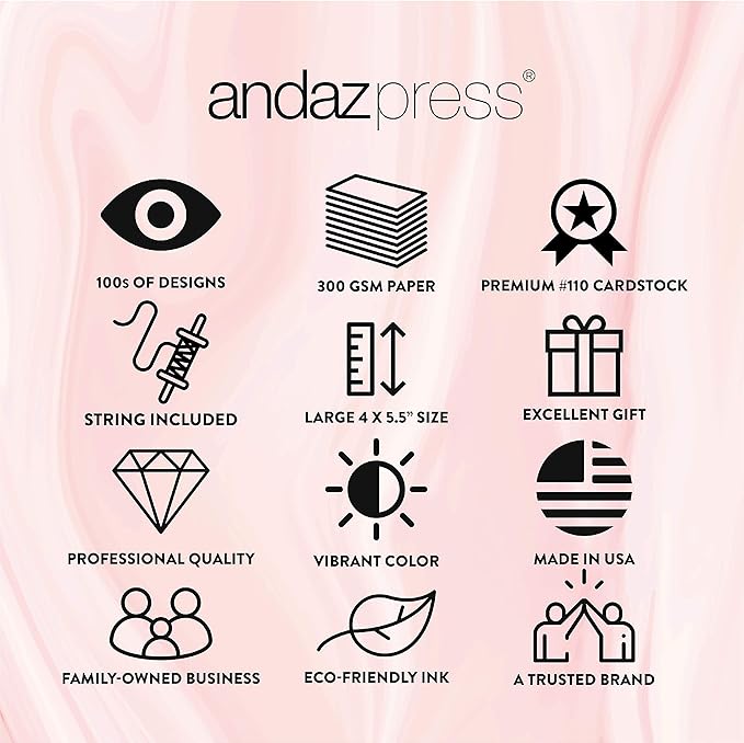 Andaz Press Fully Personalized Collection, Pennant Bunting Banner with String, 8-Feet, 1-Set, Custom Text or Logo