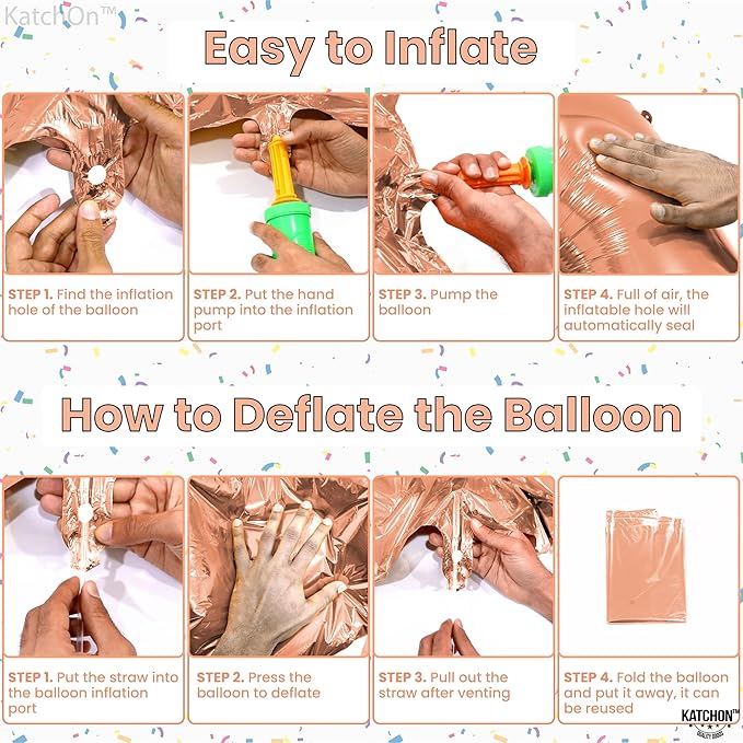 KatchOn, Giant Rose Gold Number 6 Balloon - 40 Inch | 6th Birthday Balloon for 6th Birthday Decorations | 6 Balloons for Birthday | 6 Year Old Balloons for 6 Year Decorations