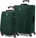 Travelpro Maxlite 5 Softside Expandable Luggage with 4 Spinner Wheels, Lightweight Suitcase, Men and Women, Forest Green, 2-Piece Set (21/25)