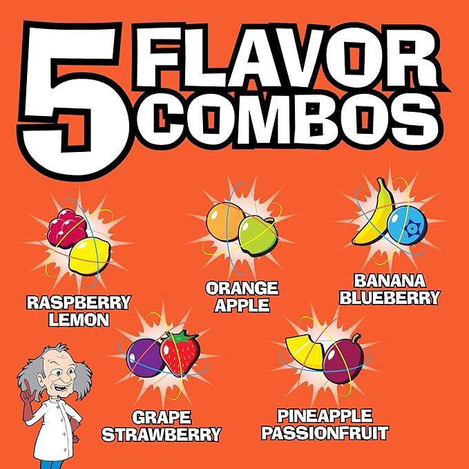 TOXIC WASTE - Nuclear Fusion Hazardously Sour Candy - Raspberry-Lemon, Pineapple-Passionfruit, Grape-Strawberry, Banana-Blueberry, & Orange-Apple Flavors - 1 lb. Bag