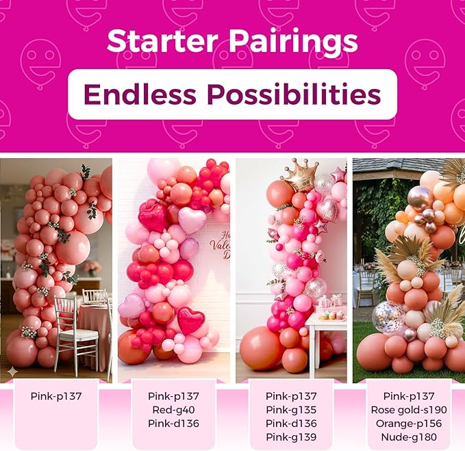 Bezente Dusty Pink Balloons 18 Inch - 30 Pack Large Thick Rose Pink Balloons Big Round Pink Latex Balloons for Birthday Wedding Anniversary Bridal Shower Gender Reveal Boho Theme Party Decoration