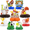 Sports Themed Party Decorations Kit - Honeycomb Centerpiece for Sports Birthday Party Decorations& Favors
