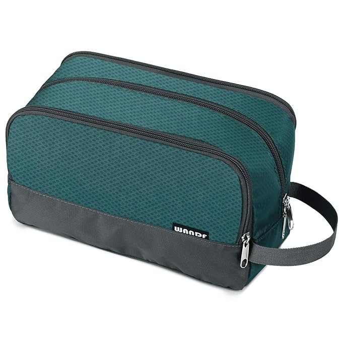 Toiletry Bag for Men Hanging Dopp Kit Water Resistant Shaving Bag Small Toiletry Bag for Traveling (malachite green)