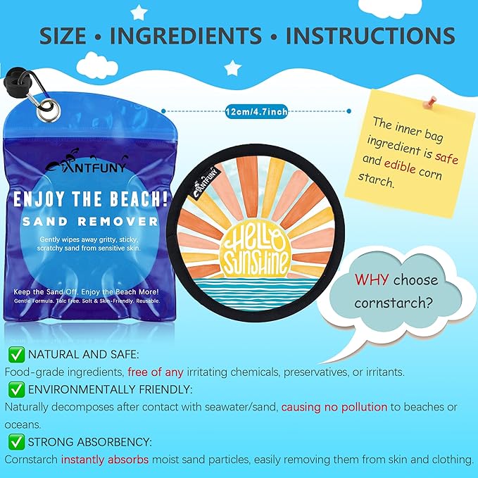 2 Pack Sand Remover Sunshine Eraser Beach Essentials Summer Vacation Travel Extra Large Thick Think Cloud Turkish Cotton Microfiber Bulk Packs Mat Sand Free Sandproof for Women Towel