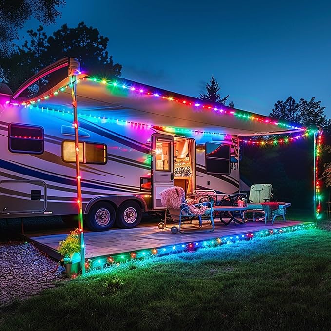 Solar Rope Lights 98FT Waterproof 300LEDs, Rechargeable Solar String Light with Remote Control,Outdoor Palm Tree Holiday Lights for Pathway Pool Patio Party Garden Yard Balcony (Multi Color)