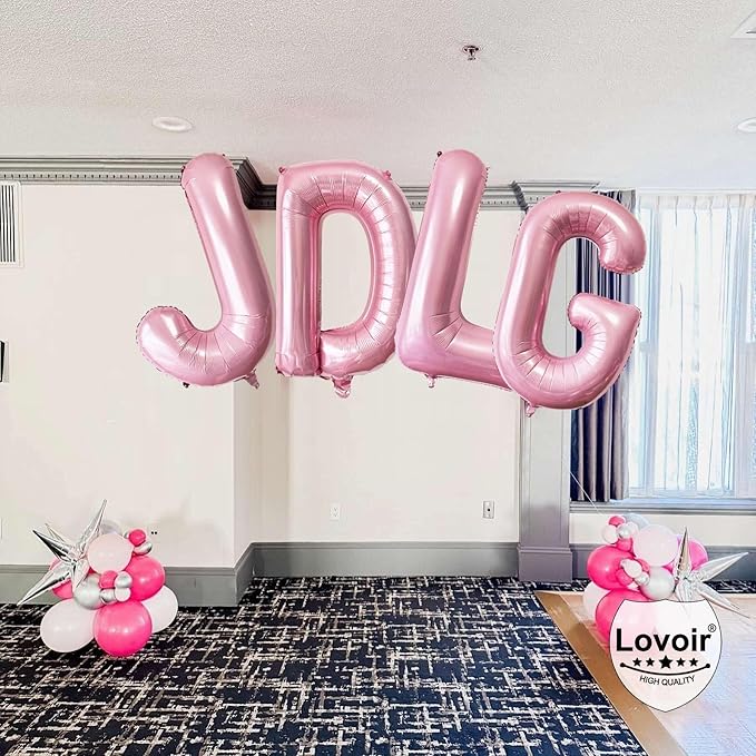Pink Letter Q Balloons, 40 Inch Pastel Pink Letter Balloons Q Foil Mylar Helium Pink Letter Balloons for Birthday Party Supplies Anniversary Event Celebration Decorations Alphabet Pink Q