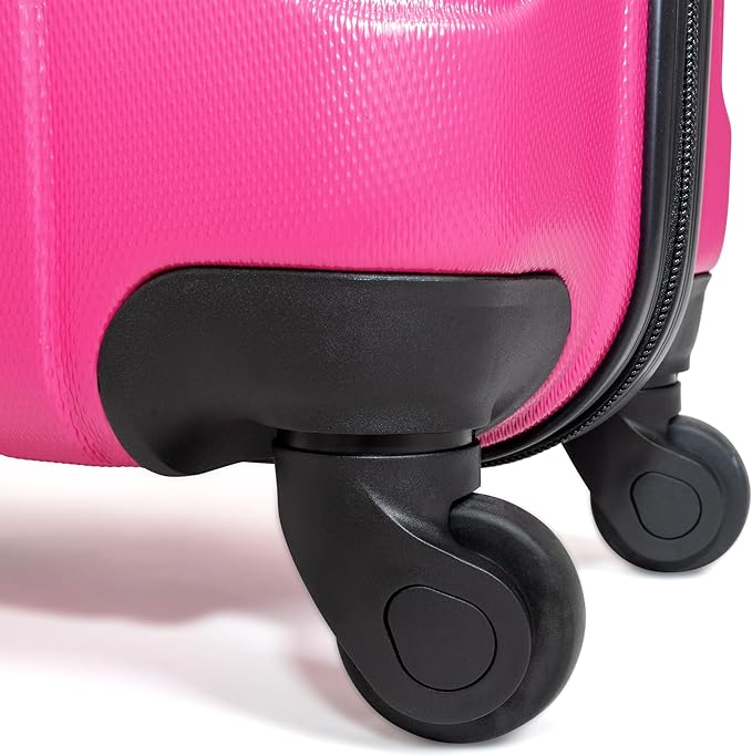 Kenneth Cole REACTION Out of Bounds Lightweight Hardshell 4-Wheel Spinner Luggage, Magenta, 2-Piece Set (20" & 28")