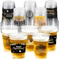 Retirement Party Decoration Cups, 50pcs 16 Oz Plastic Clear Drinking Cups for Retirement Party Supplies Favors Women Men Snack Cup Bulk