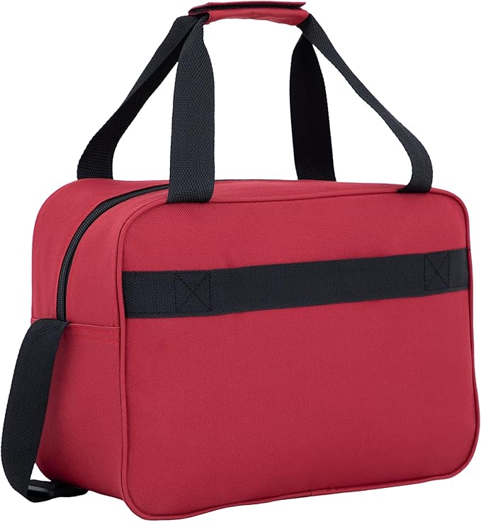 Travelers Club Chicago Hardside Expandable Spinner Luggage, Red, 3 Piece Set