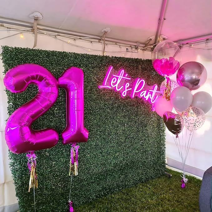 Rosy Purple Number 0 Balloon 40 Inch, 0 Balloon Numberfor 10th 20th 30th 40th 50th 60th Birthday Decorations, Rosy Purple Party Supplies for Men Women