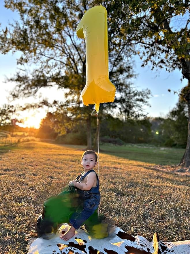 Yellow 9 Balloon Number, Big 40 Inch Happy 9 19 29 90 Birthday for Men And Women, Foil Balloons Decoratins for Wedding Anniversary, Single, New Year, Halloween Party Syupplies