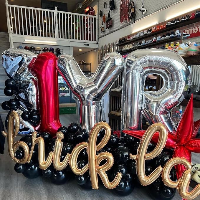 Silver Letter R Balloons 40 inch Large Alphabet R Balloons Silver Helium Foil Letter Balloon Banner for Birthday Party Anniversary Wedding Decoration