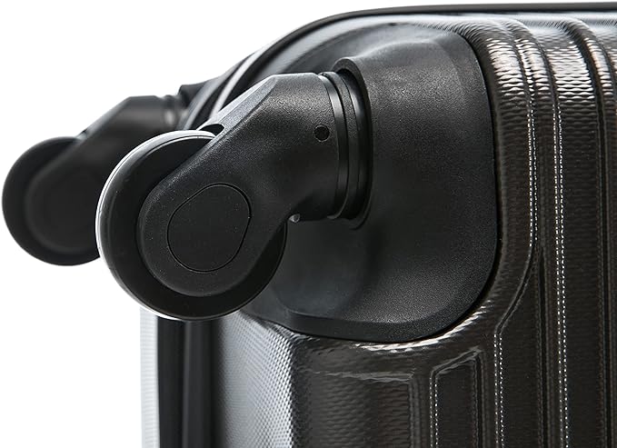 InUSA RESILIENCE Luggage with Spinner Wheels | Durable Lightweight Hardside Suitcase, Spacious Travel Bag with Handle and Trolley | 28-Inch Large Checked Luggage | Charcoal