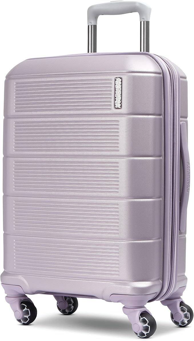 American Tourister Stratum 2.0 Expandable Hardside Luggage with Spinner Wheels, Purple Haze, Carry-on