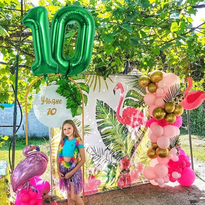 TONIFUL 40 Inch Dark Green Large Numbers Balloon 0-9 Birthday Party Decorations,Foil Mylar Big Number 1 Balloon Digital 1 for Birthday Party,Wedding, Bridal Shower Engagement Photo Shoot, Anniversary