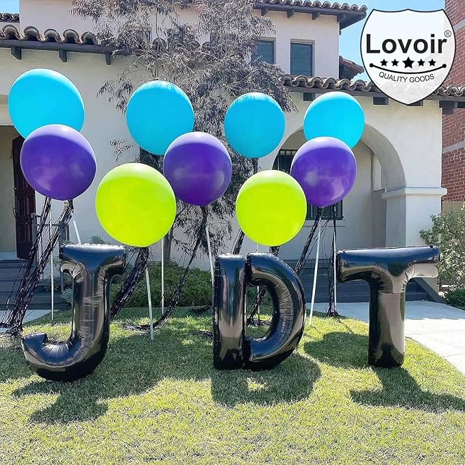 Lovoir 40 Inch Large Black Letter Z Balloons Big Size Jumbo Mylar Foil Helium Balloon for Birthday Party Celebration Decorations Alphabet Black Z