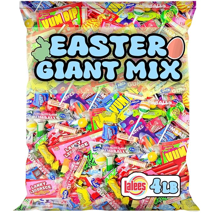 Easter Pinata Candy - Novelty Assorted Candies Individually Wrapped - Bulk Candy Favors for Office, Goodie Bags, Birthday Parties, Treats (4 Pounds)