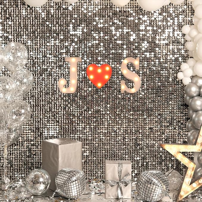 Marquee Letters Light up Letters, 26 Alphabet Battery Powered LED Lights, Night Light White Plastic Letters for Engagement Party Wedding Baby Shower Birthday, Initials for Decor (Letter S)