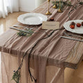 Keketoarrange Cheesecloth Table Runner Nude Gauze Rustic Boho Coffee Cheese Cloth 120 Inch 10 FT for Wedding Baby Shower Bridal Shower Birthday Party Long Sheer Farmhouse Home Decorations