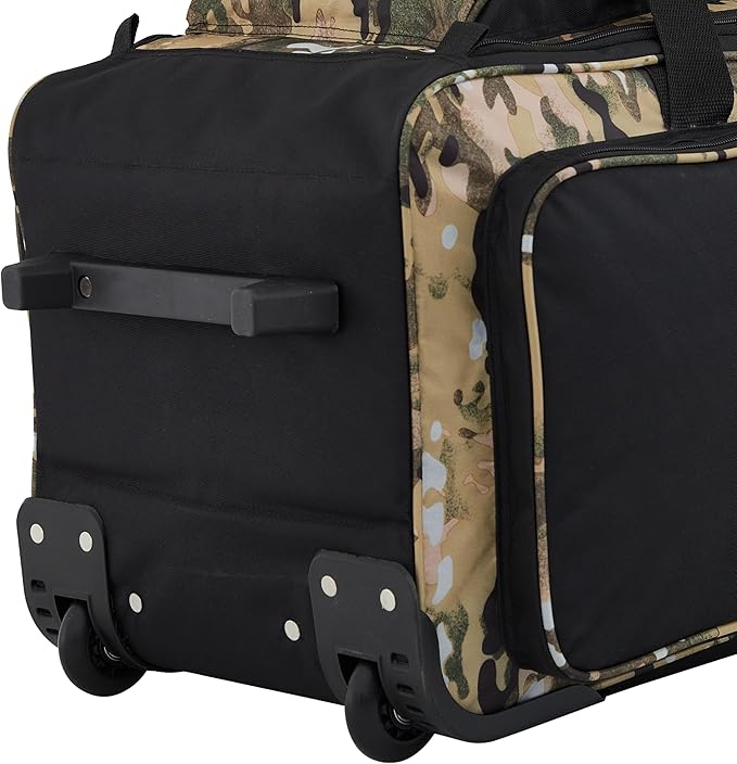 Travelers Club Xpedition 30 Inch Multi-Pocket Upright Rolling Duffel Bag