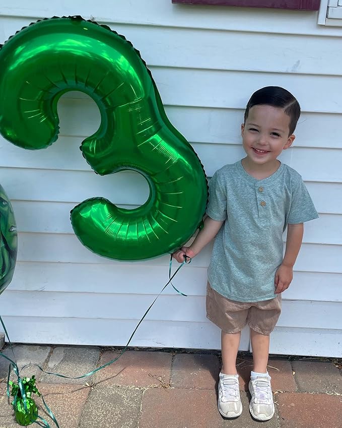 Dark Green Number 21 Balloon 40 Inch, 21st Birthday Party Decorations for Children, Giant 21 Foil Balloon for Party Supplies