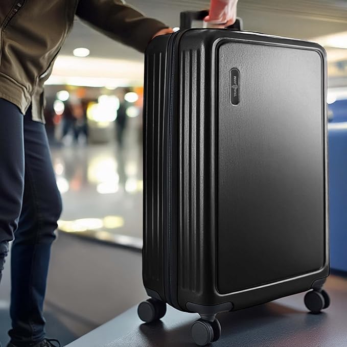 TRAVELARIM 28 Inch Luggage with Spinner Wheels, Hard Shell Suitcase with TSA Locks for Luggage, Travel Large Suitcase, Expandable Hard Shell Suitcases, Black