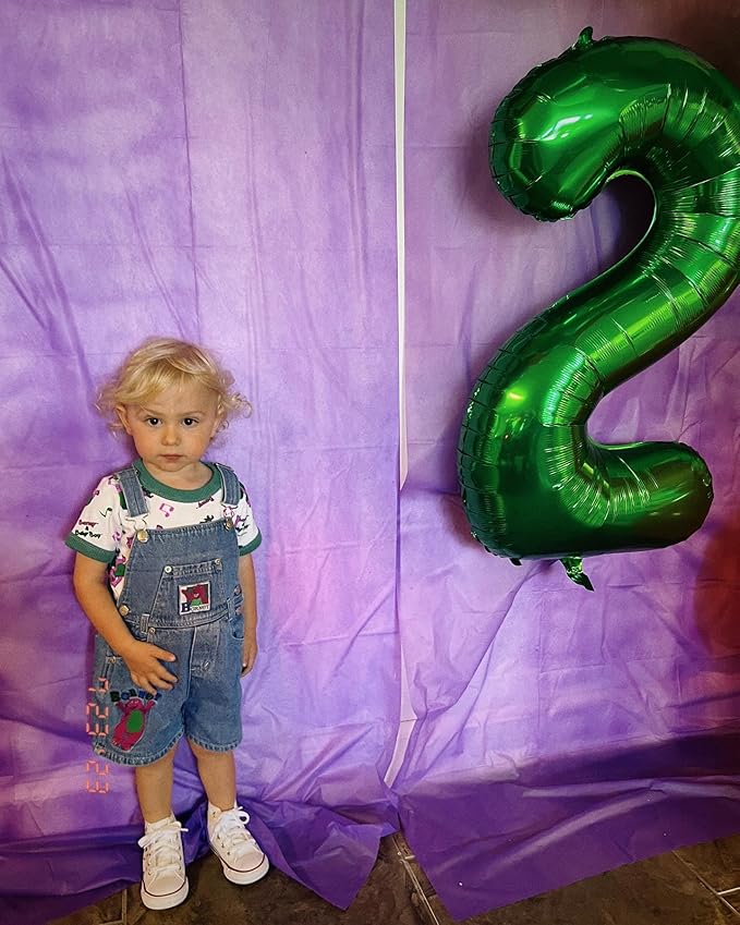 Green Number 3 Balloon 40 Inch, 3 Balloon Number, 3rd Birthday Decorations, Green Party Supplies for Boys Girls
