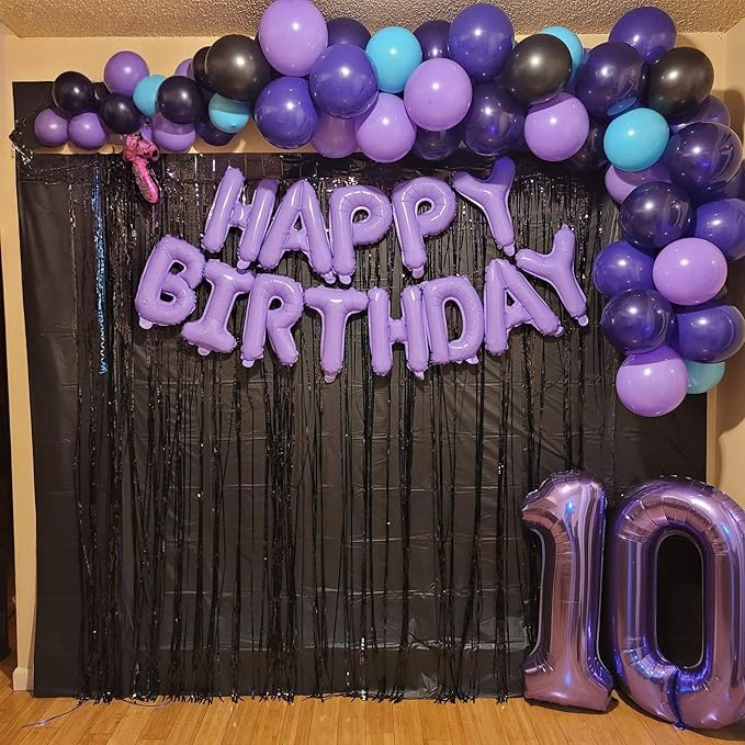 Purple Number 50 Balloons, 3pc, 40 Inch, Women, 50th Birthday, Anniversary Party Decorations