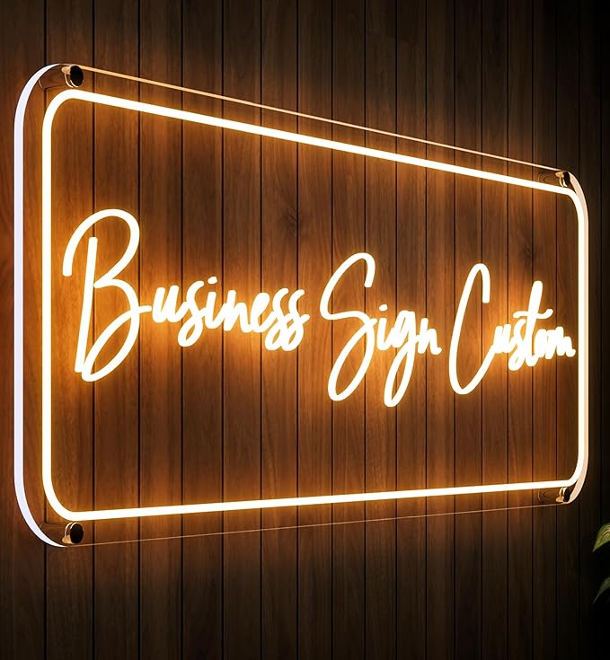 Custom Neon Sign, Custom LED Neon Sign Customizable for Business Salon Beauty Nail Studios Light Up Name Sign, Personalized Neon Light Suitable for Bar Bakeries Coffee Shop Decorations
