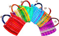 Alondra's Imports NEW (TM) Uniquely Designed Mini Tote Favor Bags - Mexican Candy & Mercado Bags (Mesh) - 10 x 7 - Multi-Colored (24 PACK)