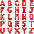 40 Inch Big Red Letter Balloons Foil Mylar Wedding Bachelorette Wedding Birthday Bridal Shower Anniversary Celebration Graduation Party Decoration Alphabet E A-Z