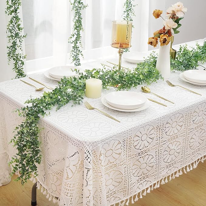 Dolicer 5 Packs Eucalyptus Garland, 30FT Faux Eucalyptus Greenery Garland, Artificial Eucalyptus Leaves Vine, Fake Hanging Eucalyptus Garlands Wedding Backdrop Arch Wall Table Party Decor (Grey Green)