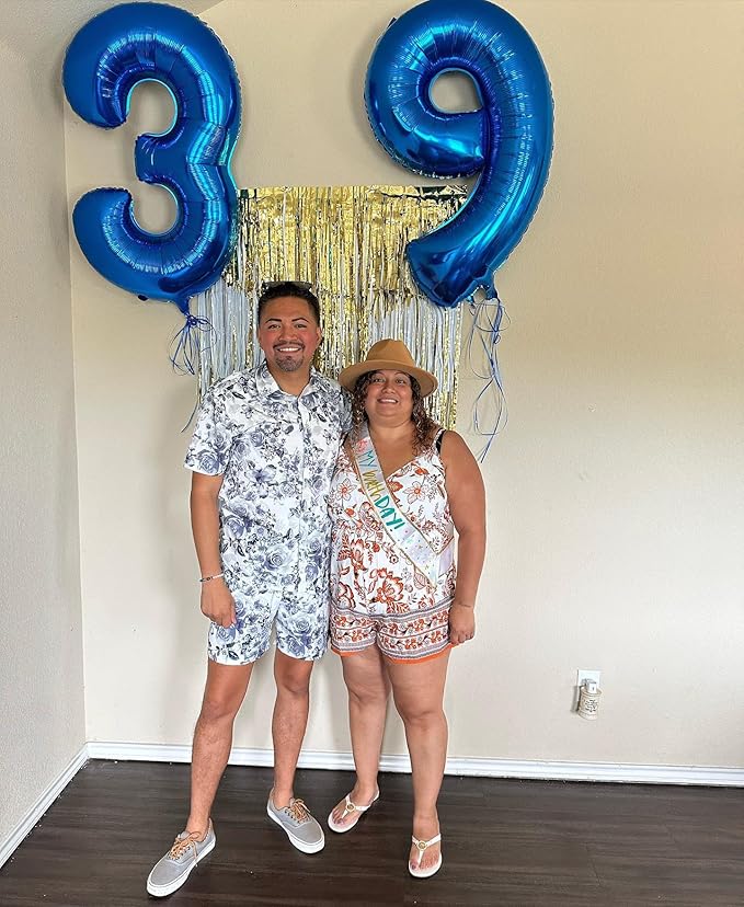 Navy Blue Number 19 Balloon 40 inch, 19 Number Balloons, 19th Navy Blue Birthday Decorations, 19 Year Old Girls Boys Blue Party Supplies