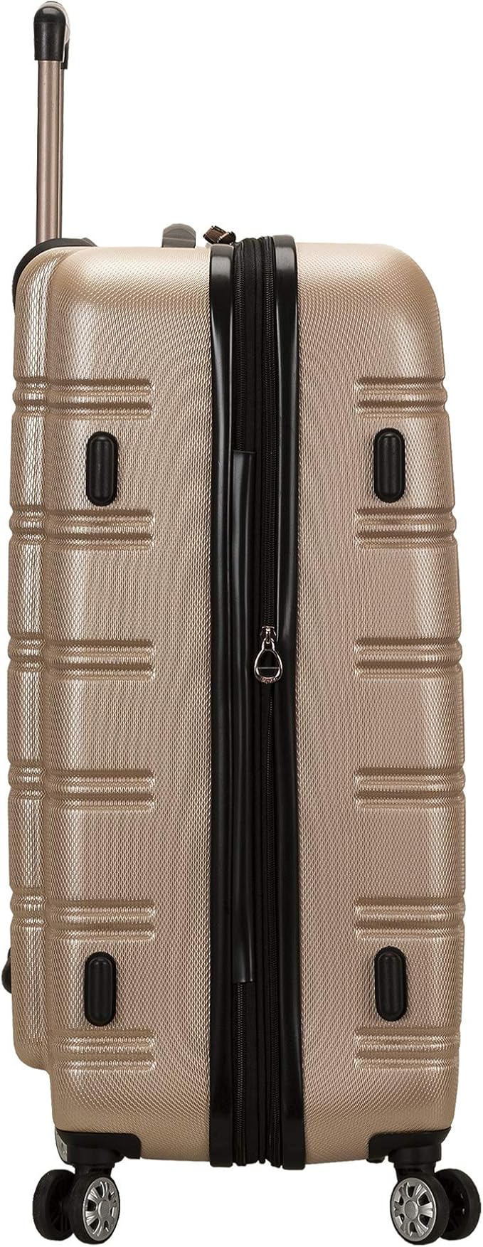 Rockland Melbourne Hardside 2 Piece Expandable Spinner Wheel Luggage Set, (20"/28"), Champagne