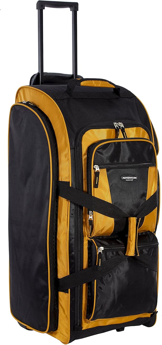 Travelers Club Xpedition 30 Inch Multi-Pocket Upright Rolling Duffel Bag