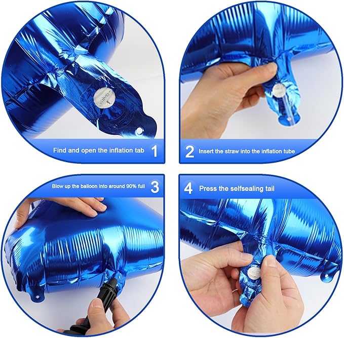 Blue Jumbo Number 70 Balloon 40 Inch, Women Men 70 Birthday Supplies, Foil Helium 70 Birthday Giant Balloon, Mylar Blue Number Balloons Anniversary Decorations