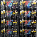 GOER Foil Curtain Backdrop for New Year Eve Party Decorations| Metallic Tinsel New Year Theme Photo Booth Props (2 Pcs)