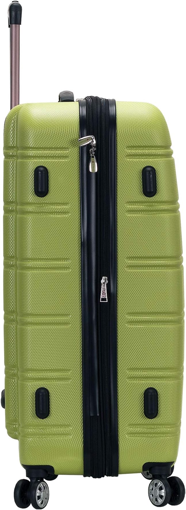 Rockland Melbourne Hardside 2 Piece Expandable Spinner Wheel Luggage Set, (20"/28"), Lime
