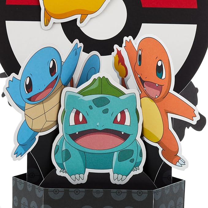 Hallmark Pop Up Birthday Card for Kids (Pokémon) Paper Wonder 3D Card for Birthday Boy