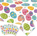Easter Tablecloth, 8 Pack Colorful Easter Eggs Table Cloth, 54x108 Inch Plastic Disposable Rectangle Spring Table Cover for Easters Tables Decorations Outdoor Picnic Home Kitchen Dinner Party Supplies