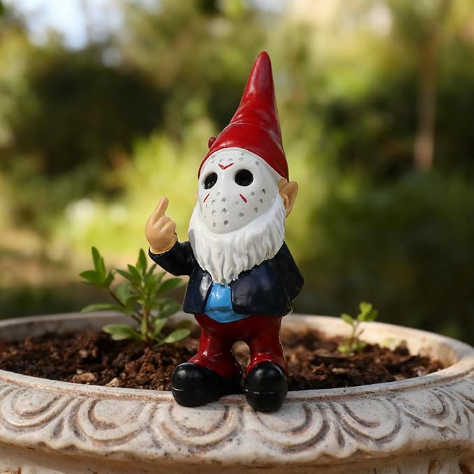 Gnomes Middle Finger Gifts Horror Decor Gnomes Boo Basket Stuffers