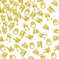 150 PCS Engagement Party Decorations, Gold Glitter He Asked She Said Yes Confetti, Diamond Ring Table Scatter, Bridal Shower Engagement Wedding Party Decorations Supplies